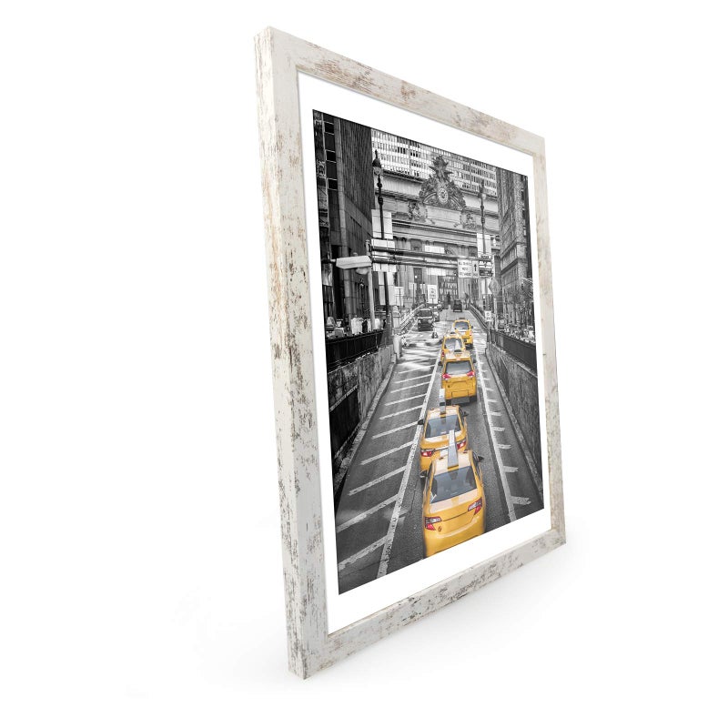 Finefrarm 12x16 Frames Display 11x14 Picture with Mat or 12 x 16 Photo Without Mat Rustic Style Picture Frame Wall Art for Living Room Wall Mounting Decor - Image 5